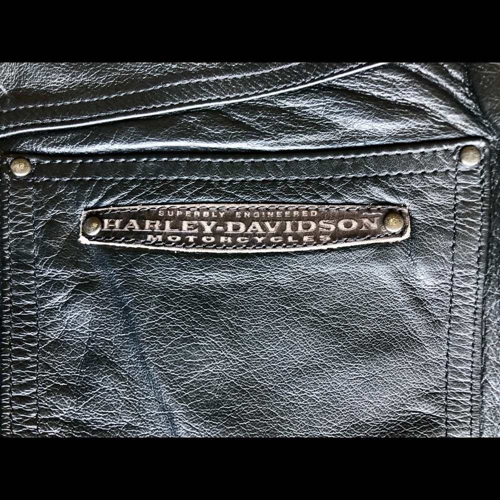 Harley Davidson Leather Pants, sz 6/34 L, MINT!